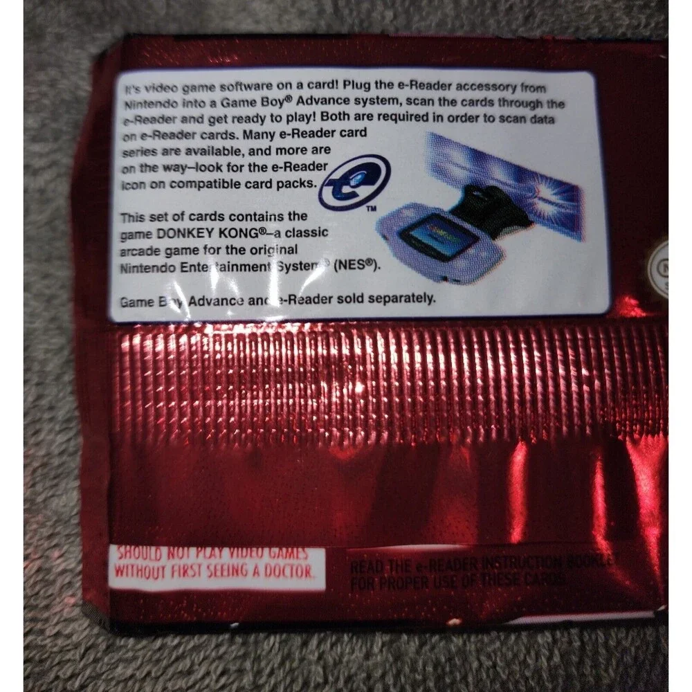 Donkey Kong Cards for E-Reader GBA Game Boy Advance New Sealed
